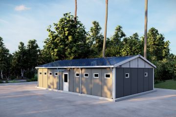 98 m² Prefabrik Tuvalet